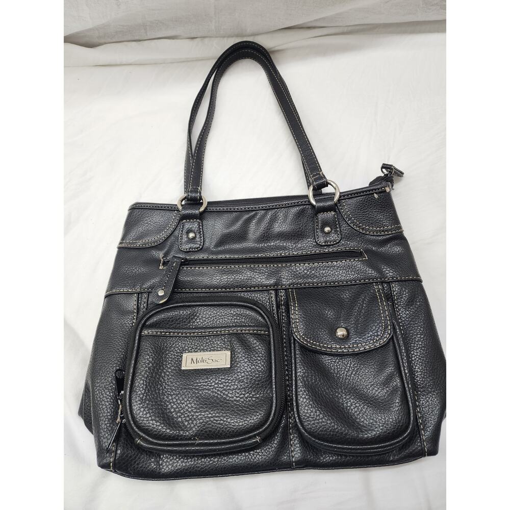 Black Multisac purse multiple pockets storage - image 2